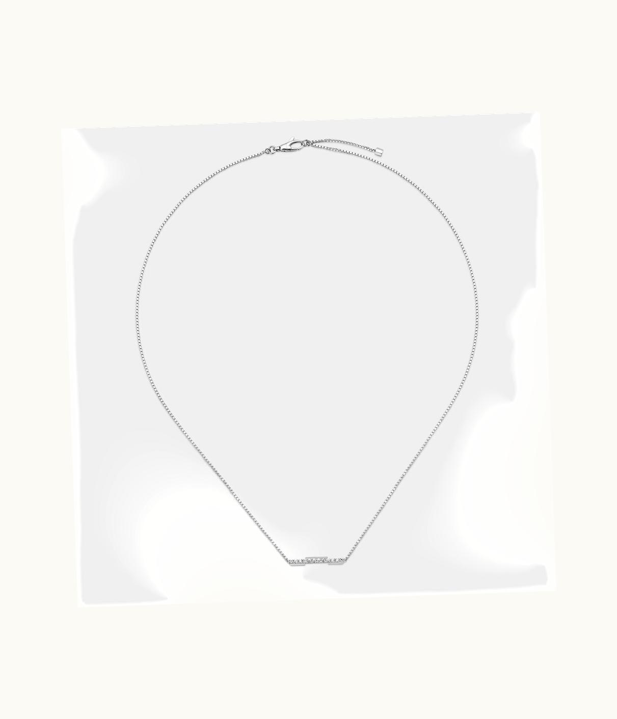 Gucci Gucci Link To Love Necklace With Diamonds