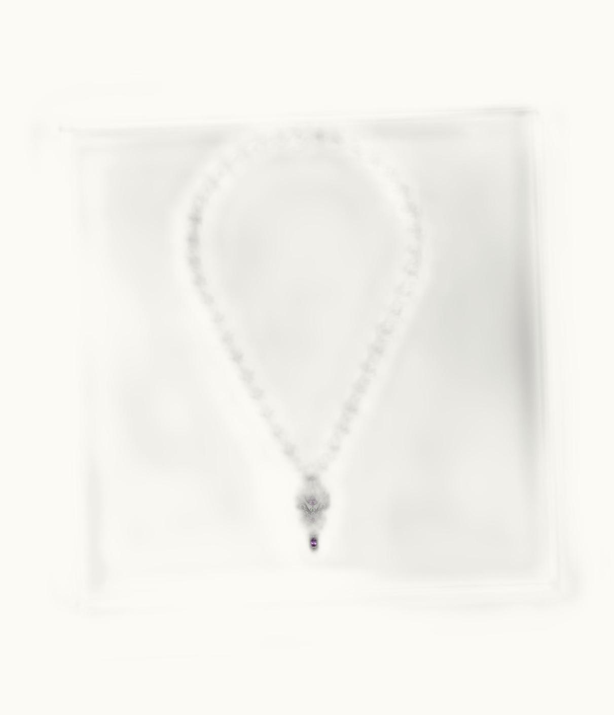 Gucci Gucci Flora White Gold Necklace With Sapphire
