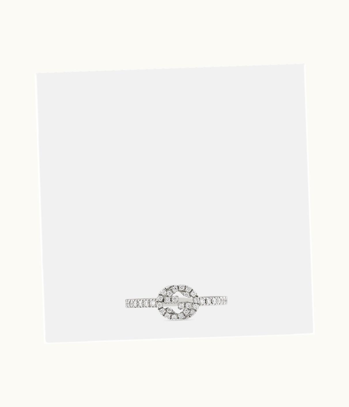 Gucci Gucci Interlocking G 18k Diamond Ring