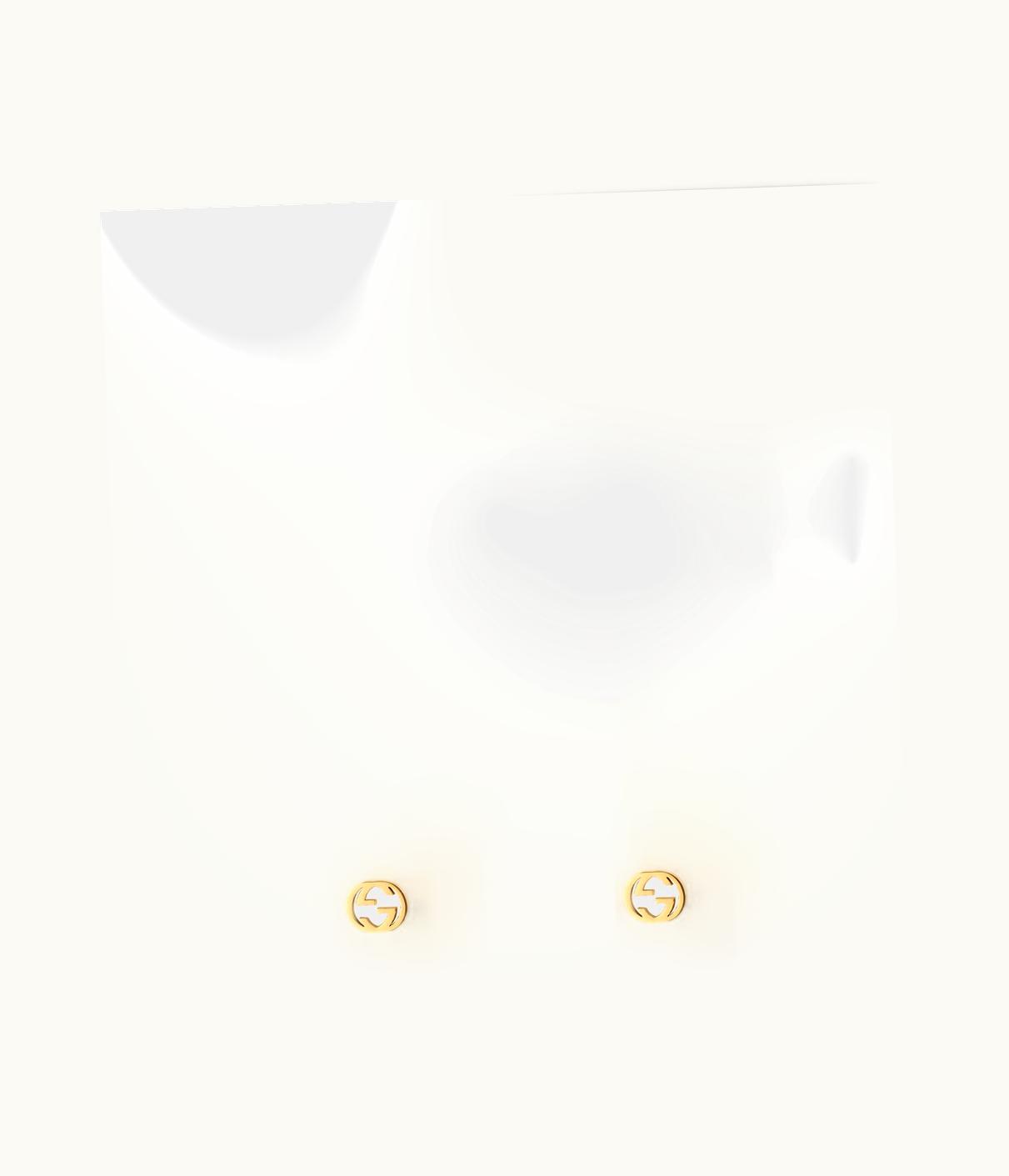 Gucci Gucci Interlocking G 18k Gold Earrings