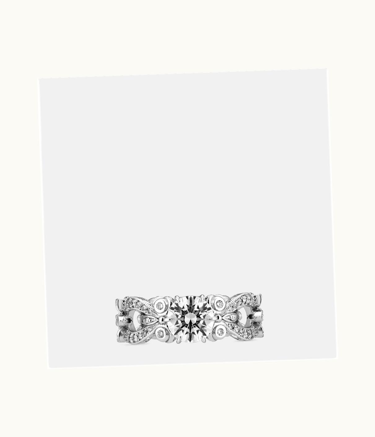 Gucci Gucci Flora 18k Solitaire Ring UZ0136574