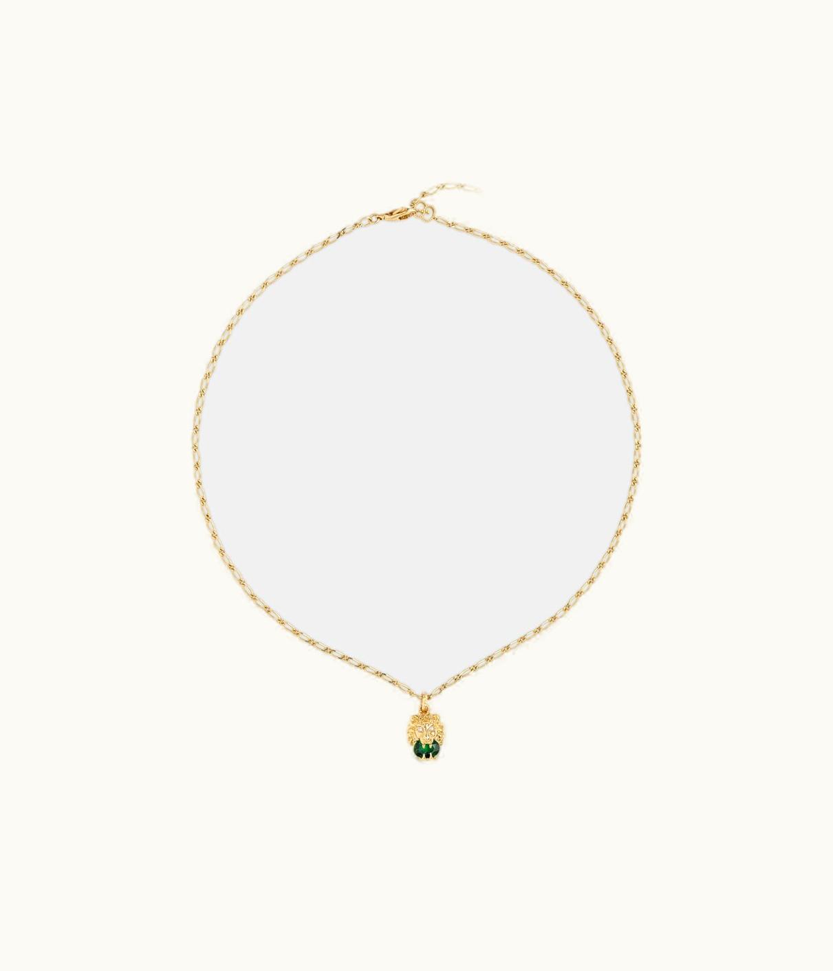 Gucci Gucci Yellow Gold Lion Head Necklace UZ0136590