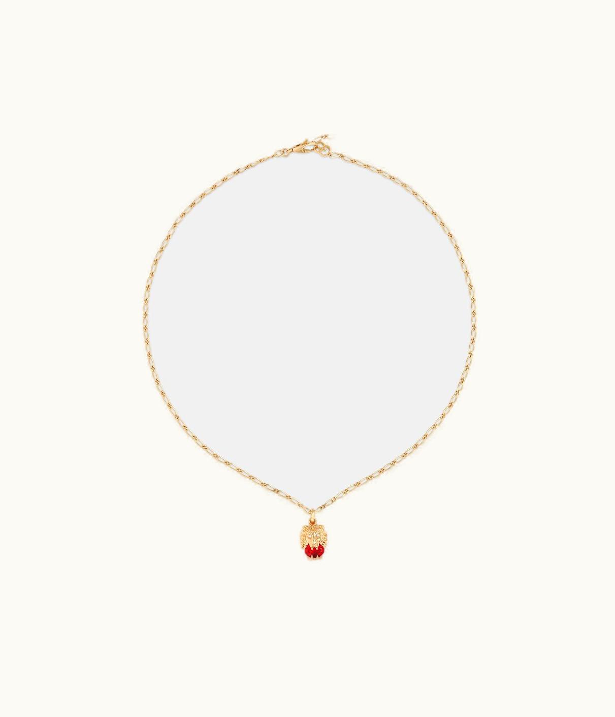 Gucci Gucci Yellow Gold Lion Head Necklace UZ0136591