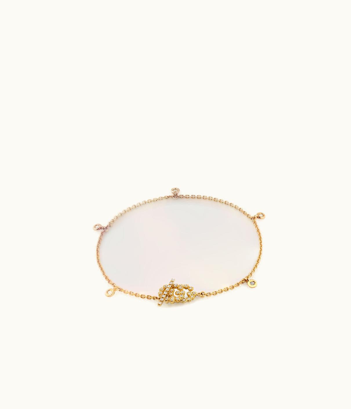 Gucci Gucci GG Running Bracelet With Diamonds