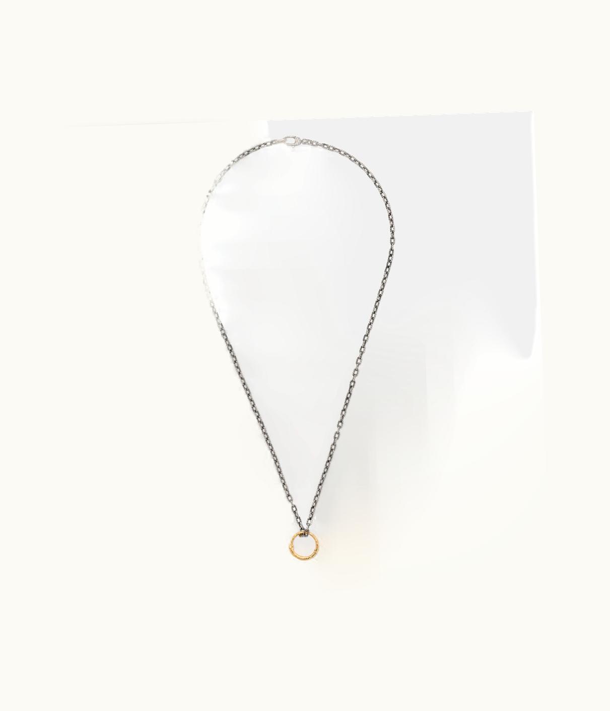 Gucci Gucci Snake Ring Pendant Necklace In Gold