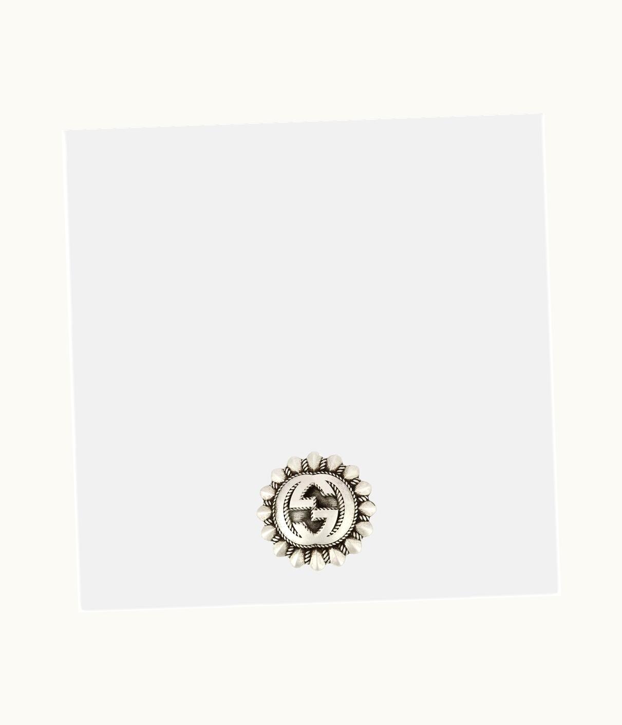 Gucci Gucci Interlocking G Engraved Brooch