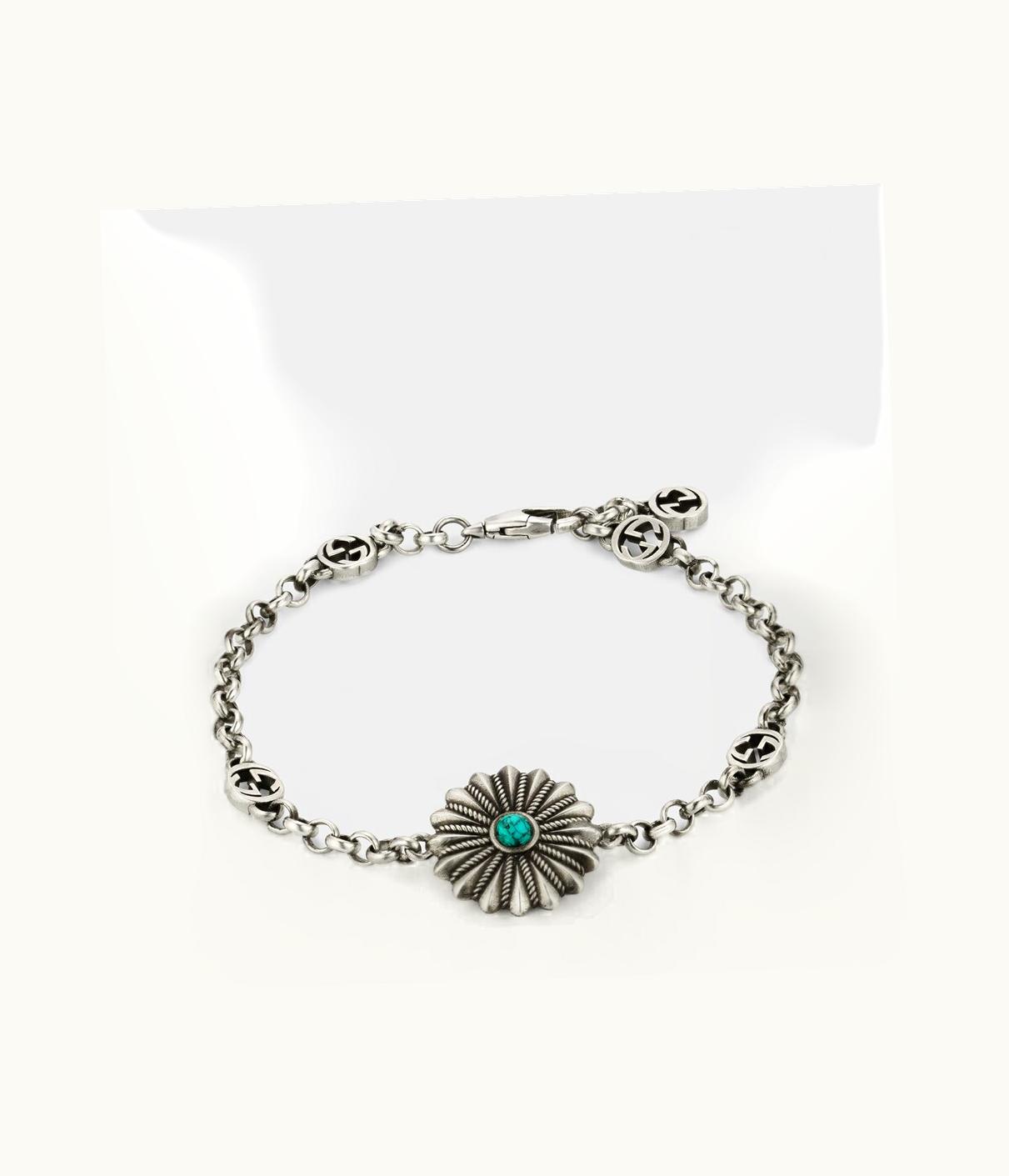 Gucci Gucci Interlocking G Bracelet With Flower UZ0136633