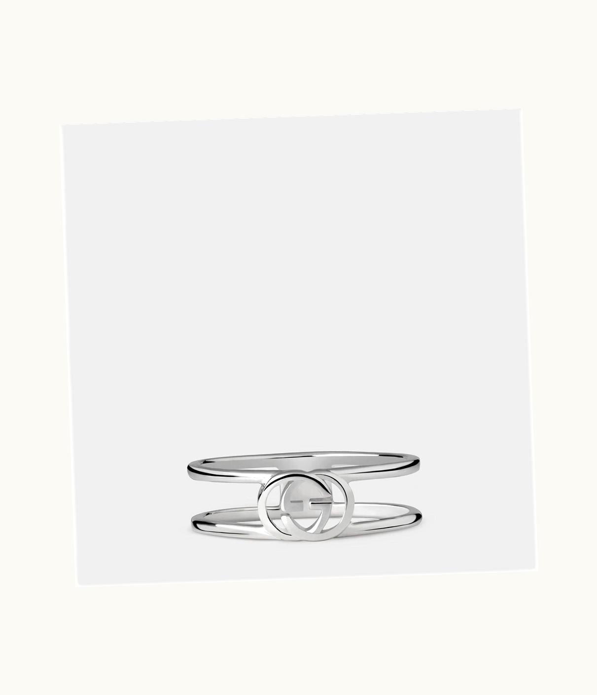 Gucci Gucci Interlocking G Thin Open Band