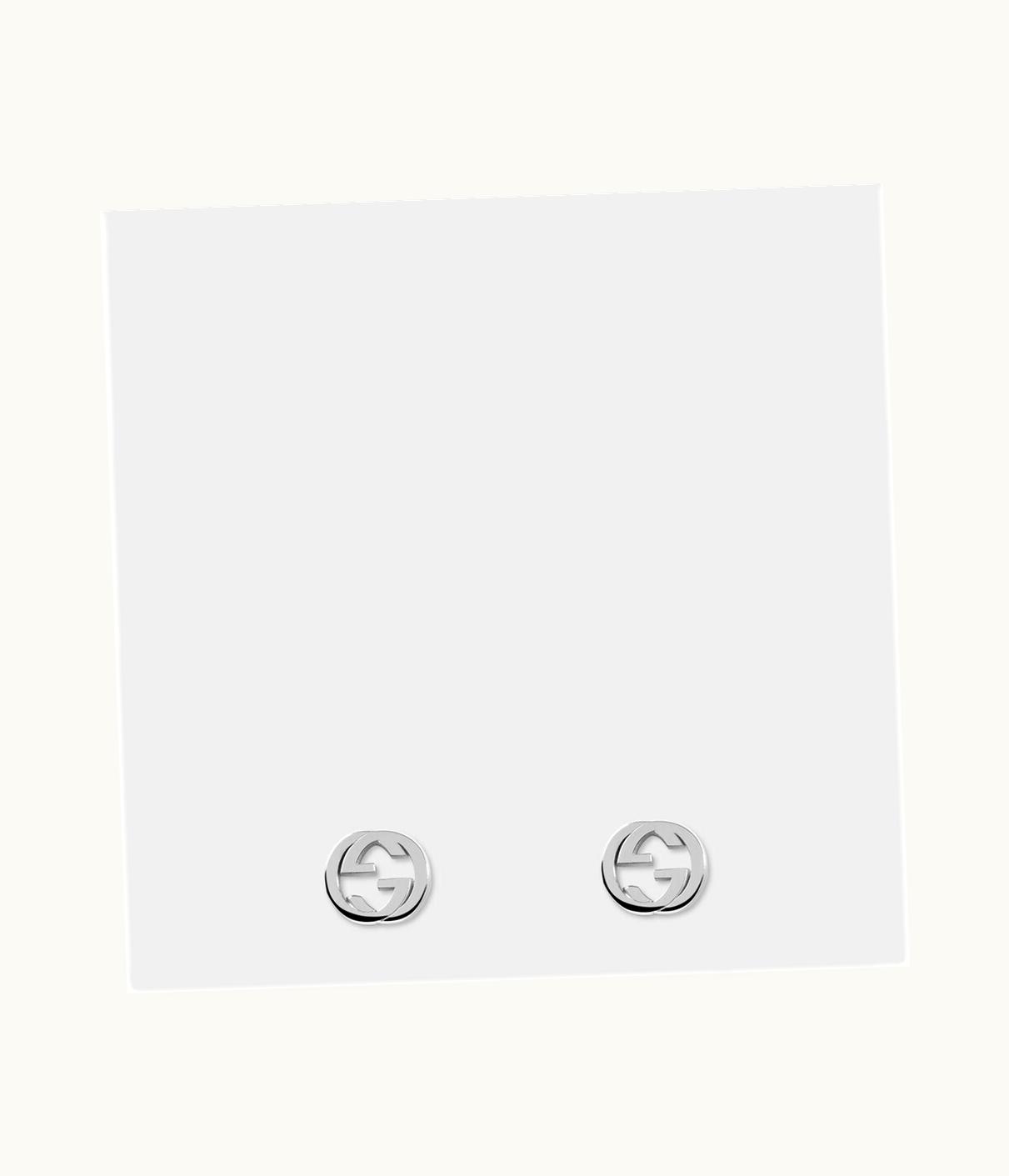 Gucci Gucci Silver Interlocking G Earrings