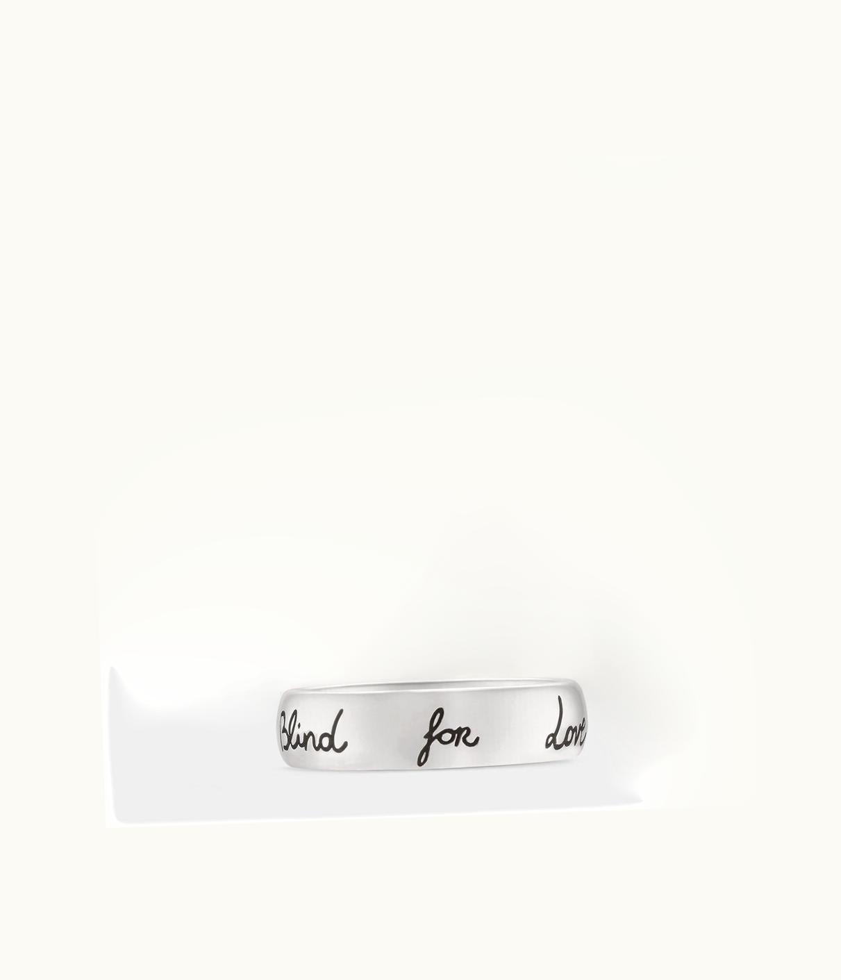 Gucci Gucci Blind For Love' Ring In Silver UZ0136659