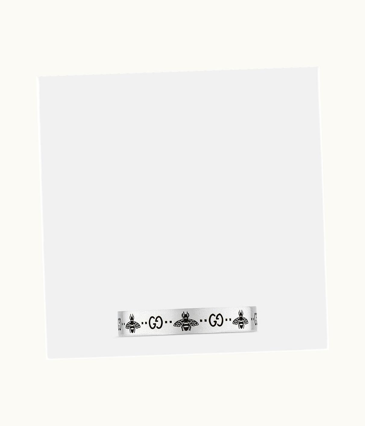 Gucci Gucci GG And Bee Engraved Thin Ring