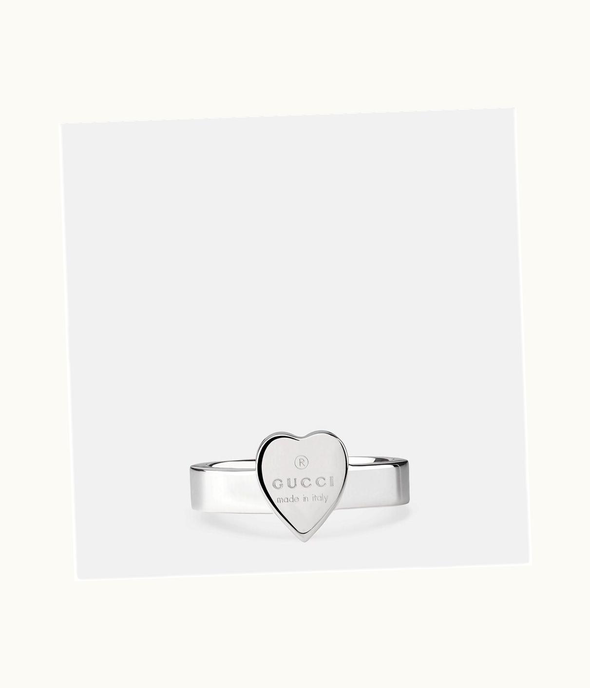Gucci Gucci Trademark Ring With Heart Pendant