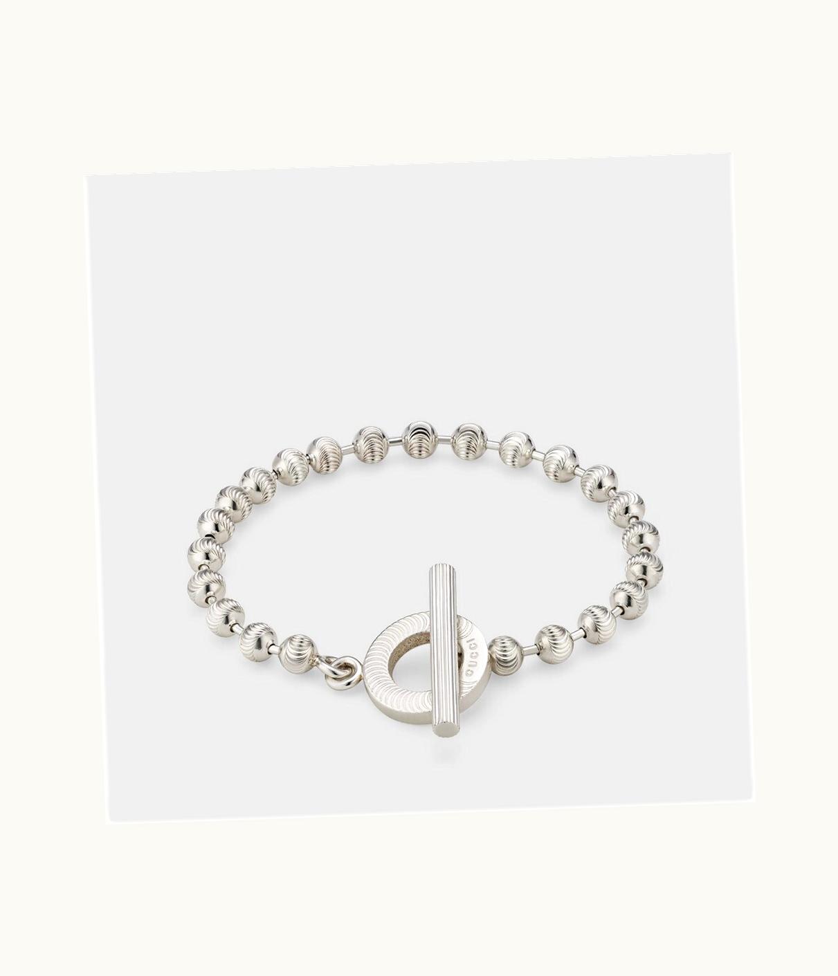 Gucci Gucci Silver Boule Chain Bracelet