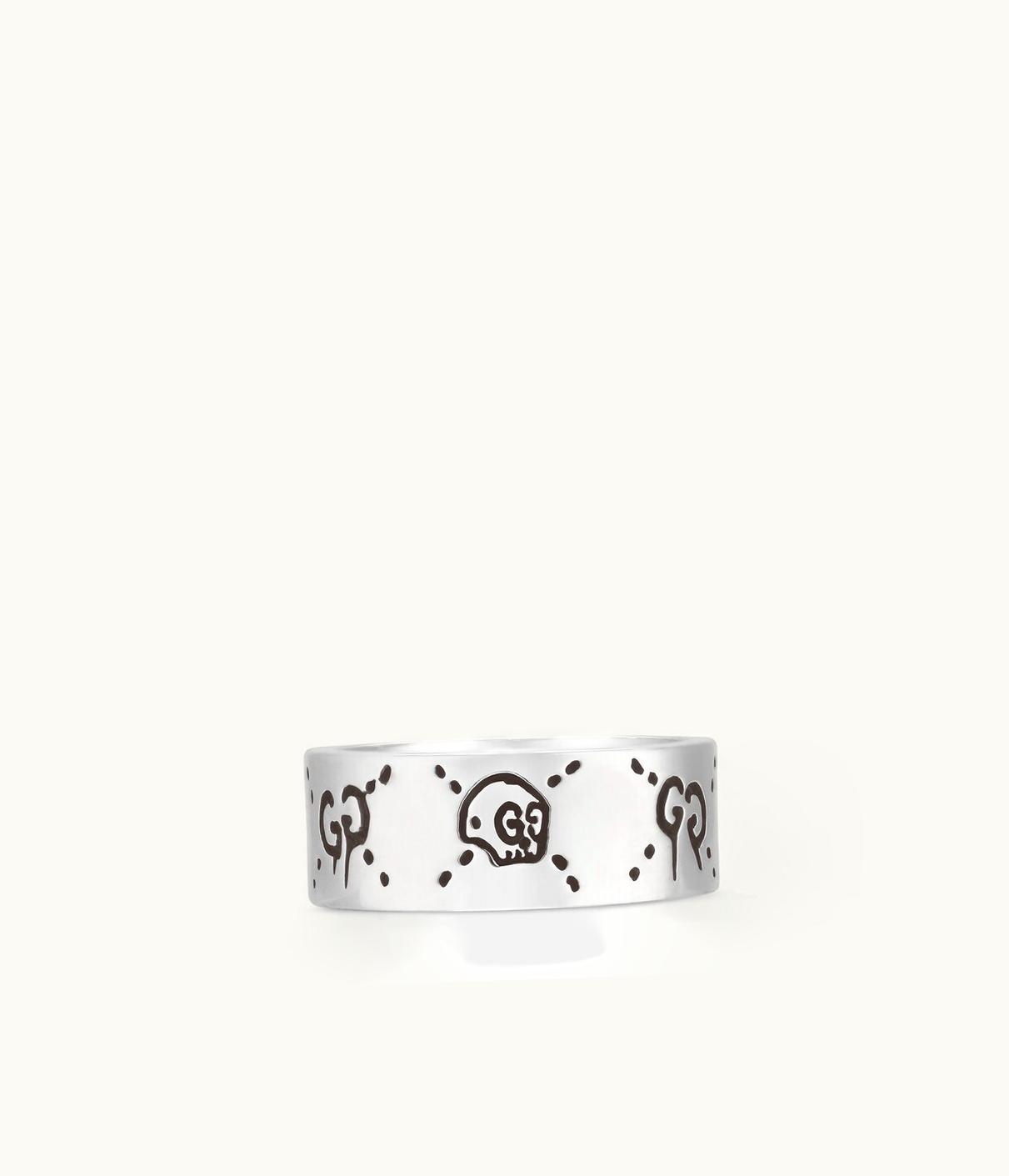 Gucci Gucci Guccighost Skull Ring In Silver