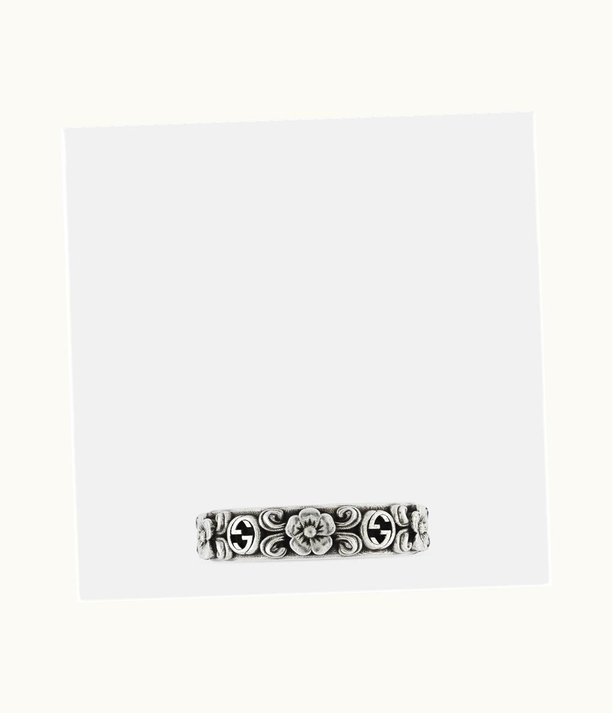 Gucci Gucci Interlocking G And Flower Ring