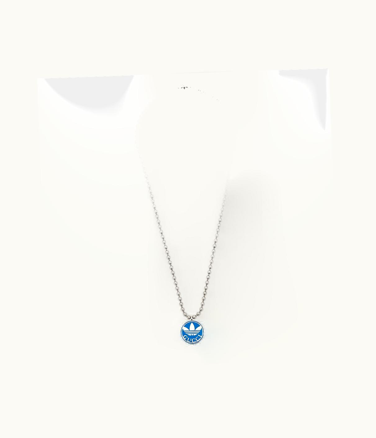 Gucci Gucci Adidas X Gucci Necklace With Enamel Pendant