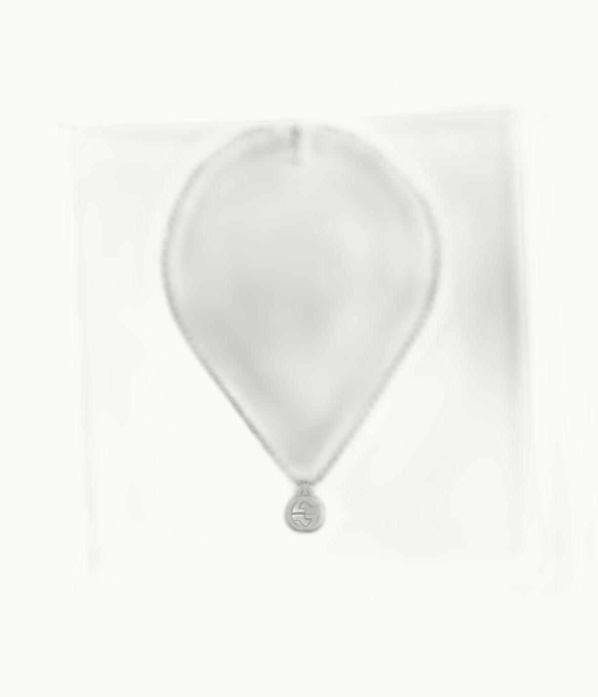 Gucci Gucci Interlocking G Necklace In Silver UZ0136769