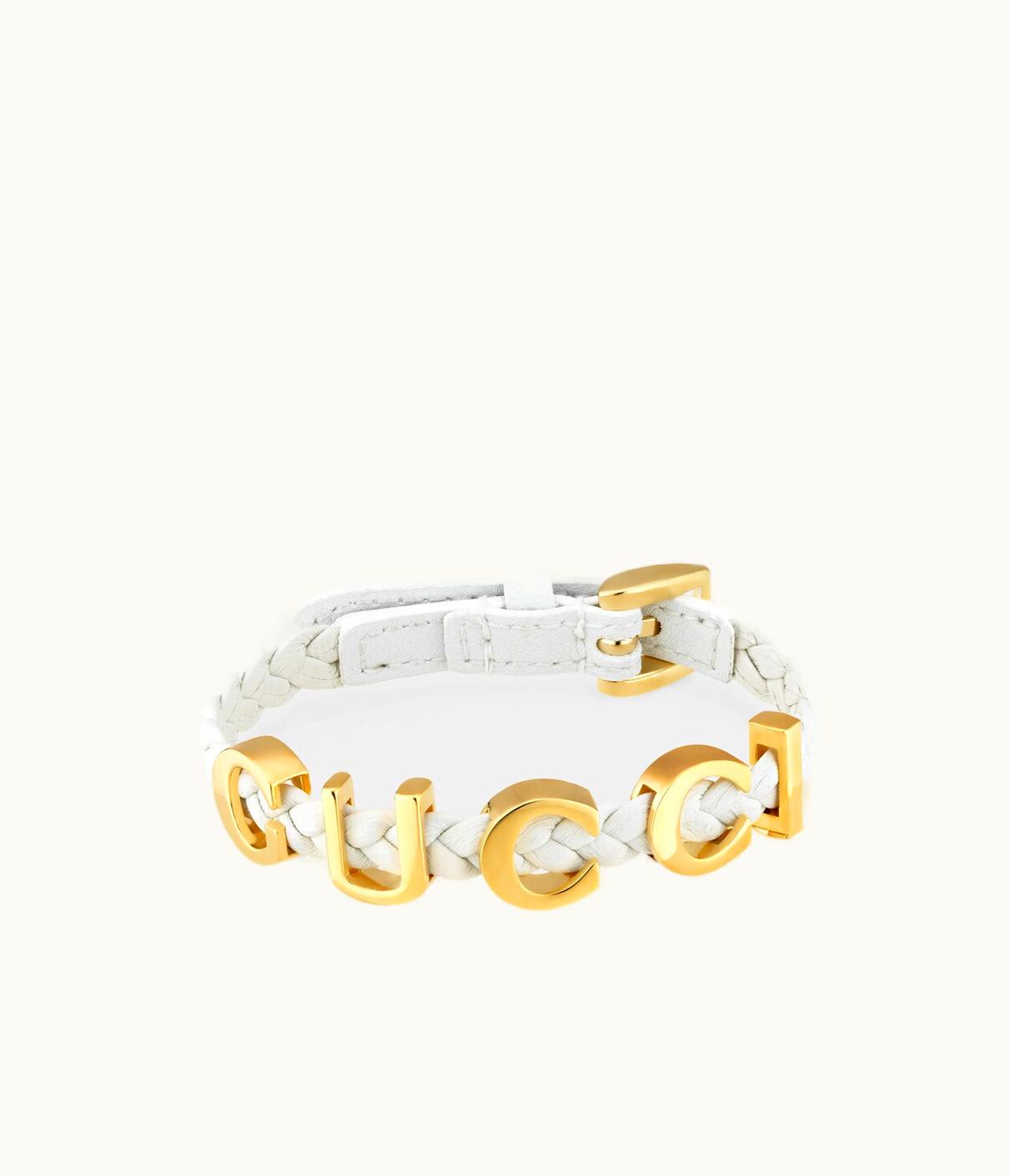 Gucci Gucci Leather 'Gucci' Bracelet UZ0136785
