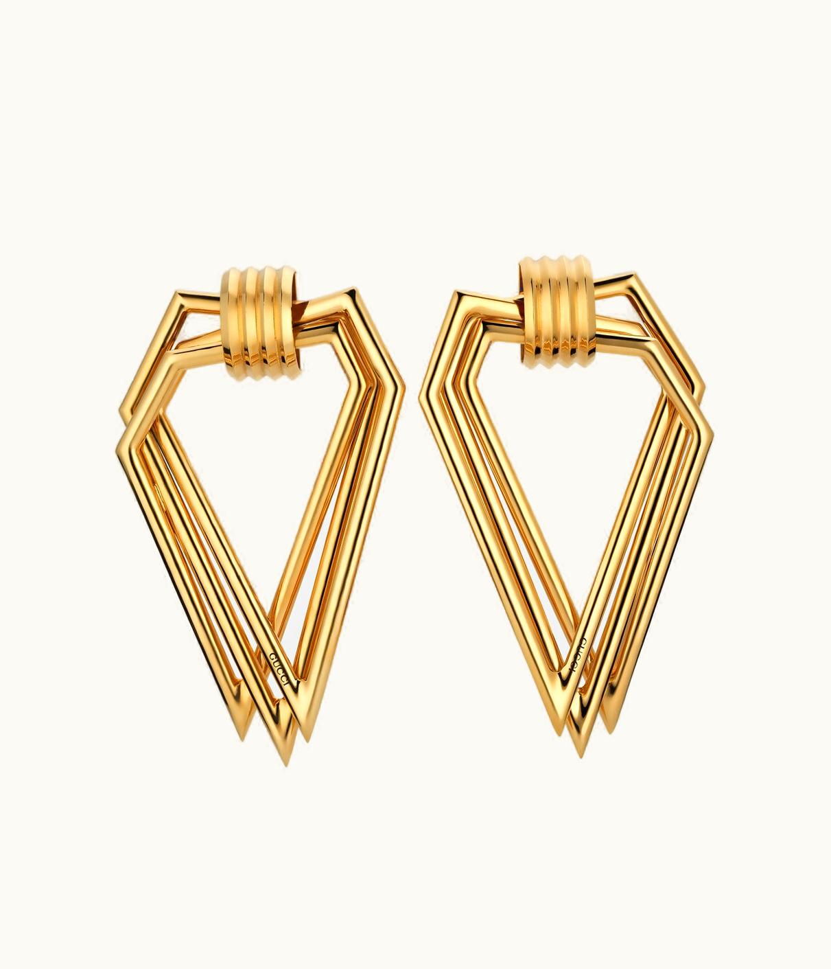 Gucci Gucci Multi-Triangle Shape Earrings