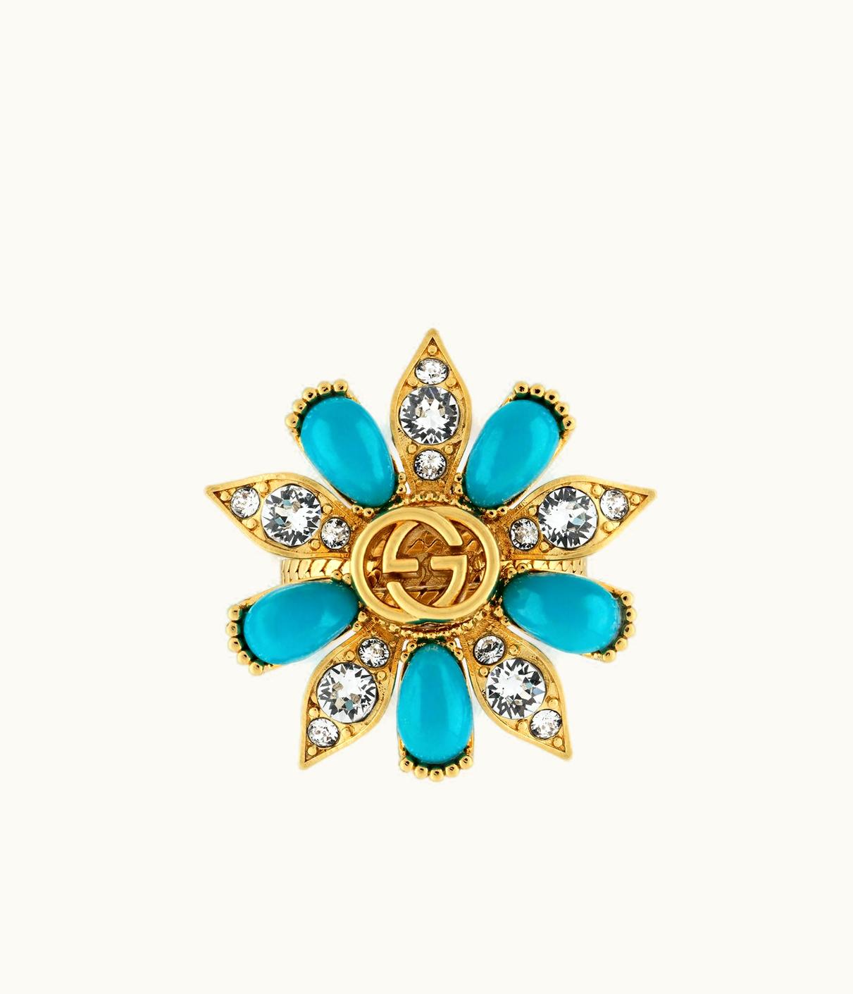 Gucci Gucci Interlocking G Flower Ring UZ0136799