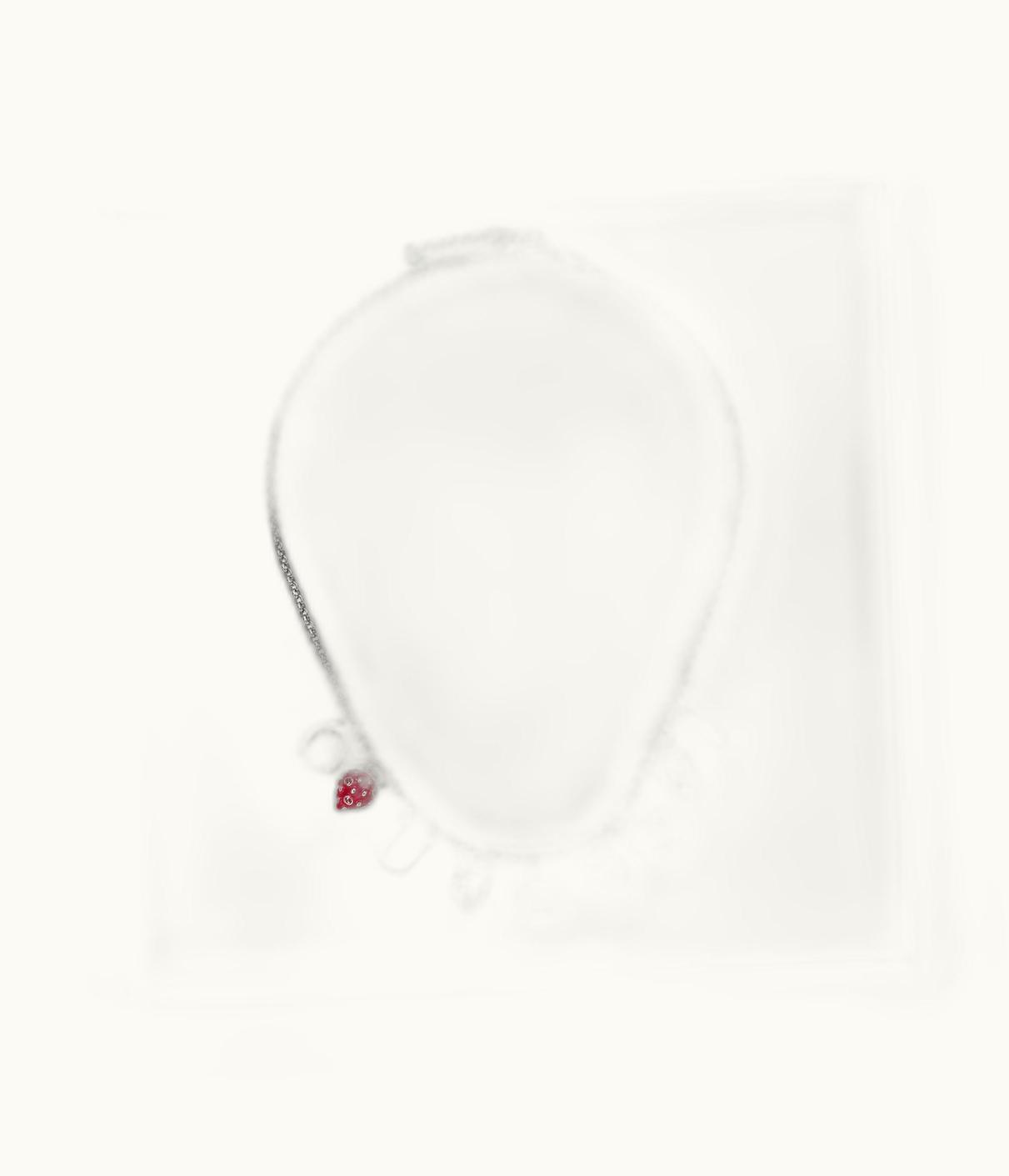 Gucci Gucci And Strawberry Charm Necklace