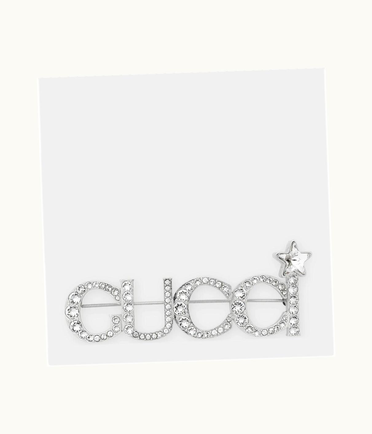 Gucci Gucci Crystal Gucci Brooch UZ0136837