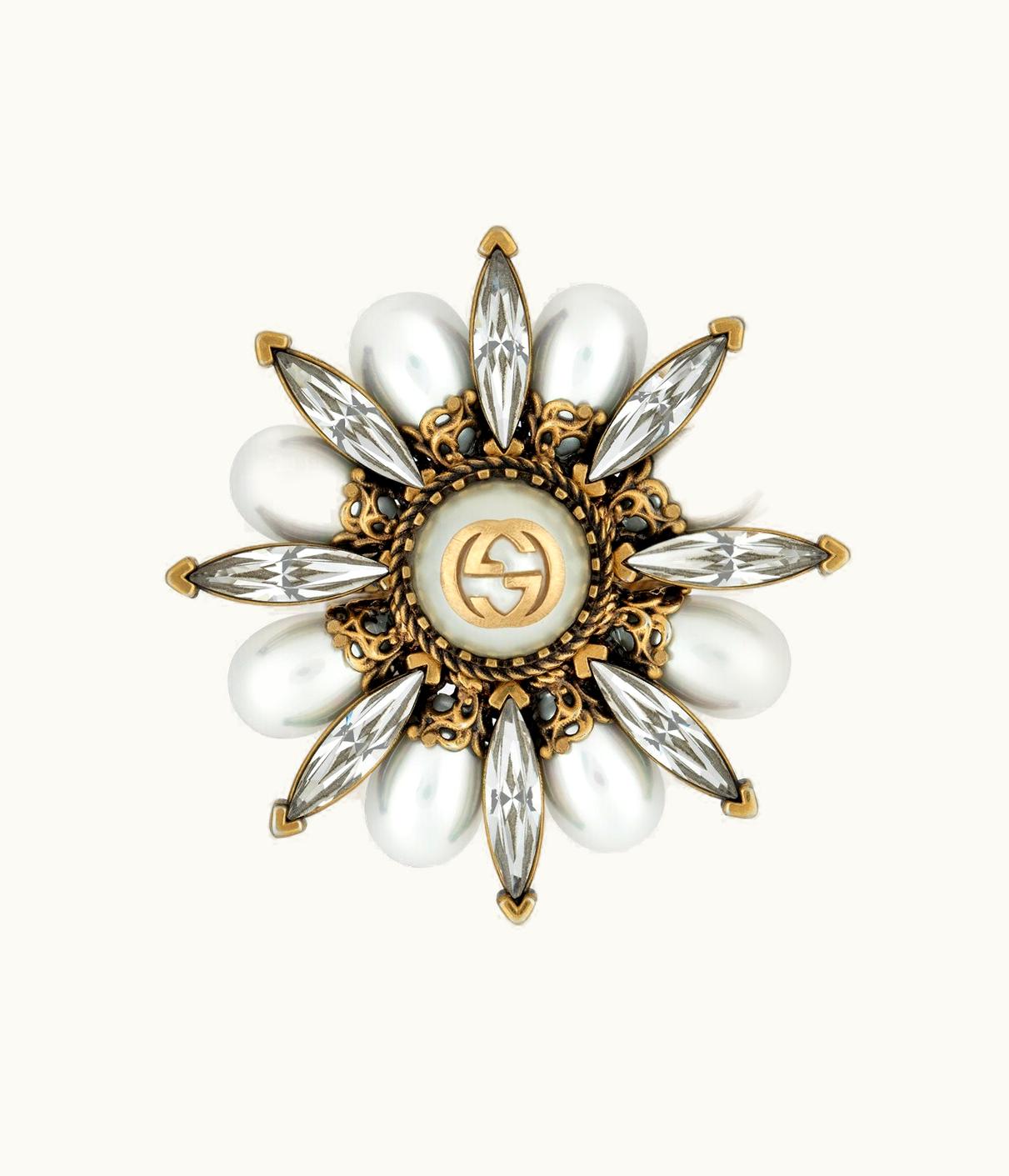 Gucci Gucci Interlocking G Flower Ring UZ0136839