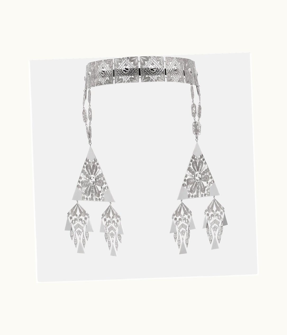 Gucci Gucci Hair Accessory With Geometric Pendant