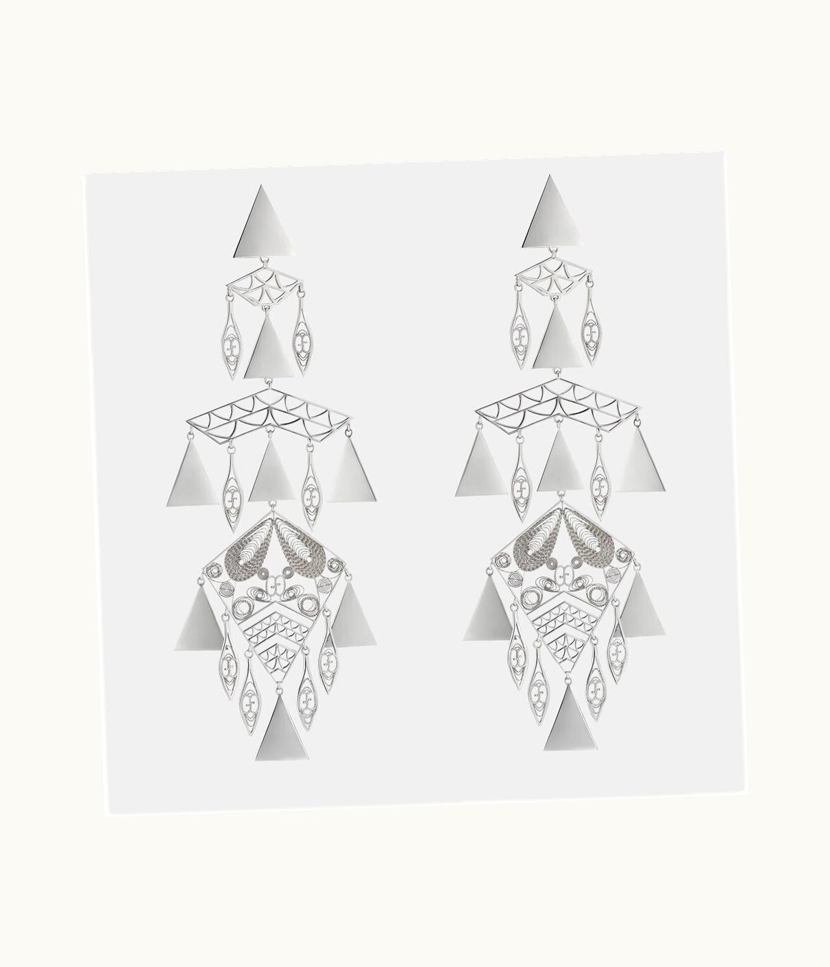 Gucci Gucci Geometric Motif Drop Earrings