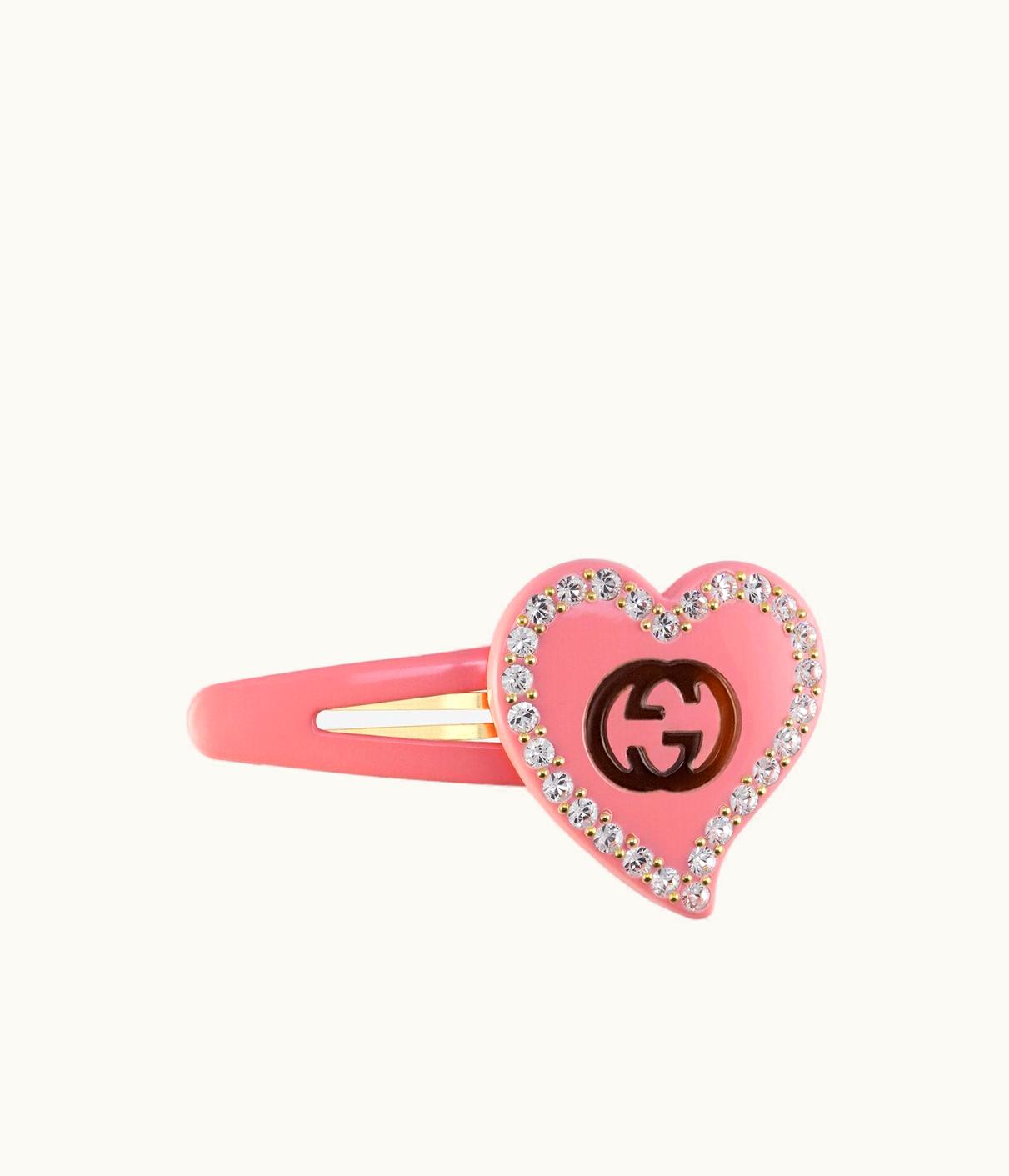 Gucci Gucci Hair Clip With GG And Heart Detail UZ0136874