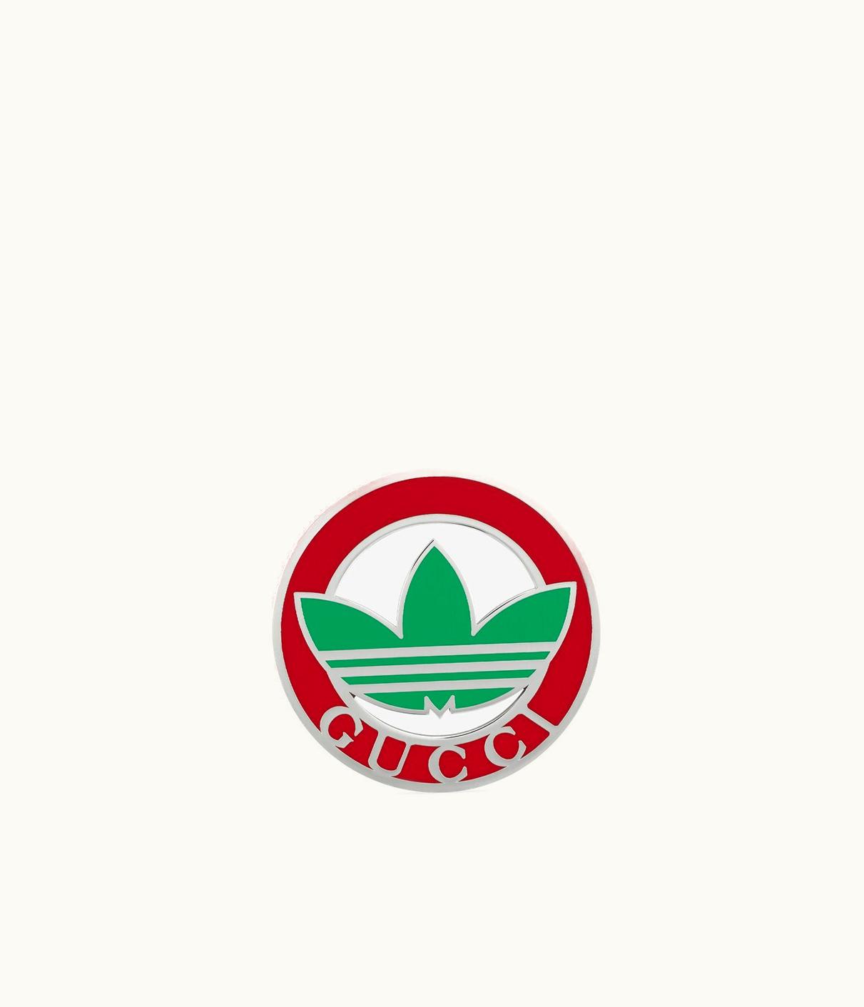 Gucci Gucci Adidas X Gucci Trefoil Enamel Brooch UZ0136909