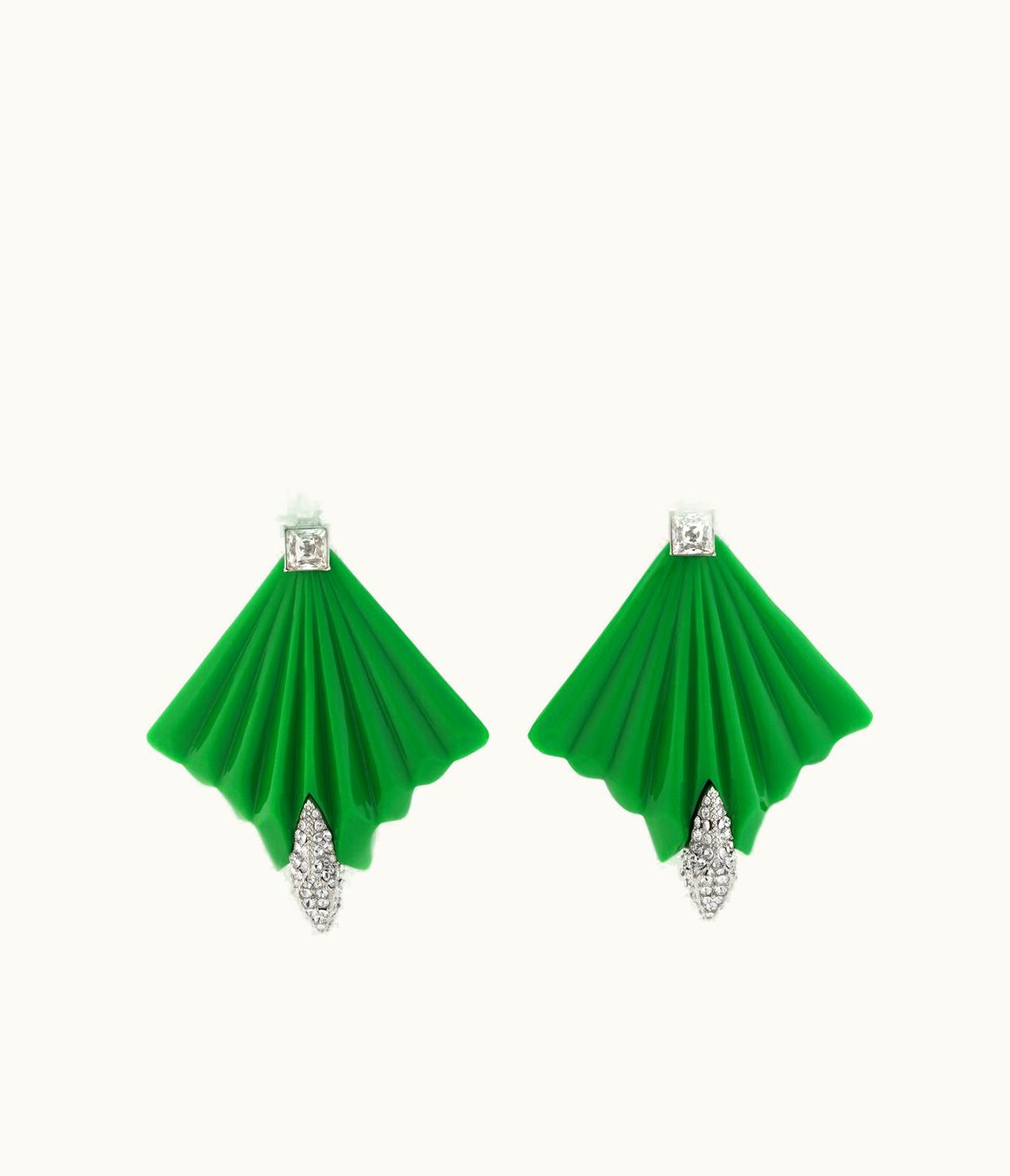 Gucci Gucci Interlocking G Earrings With Crystals