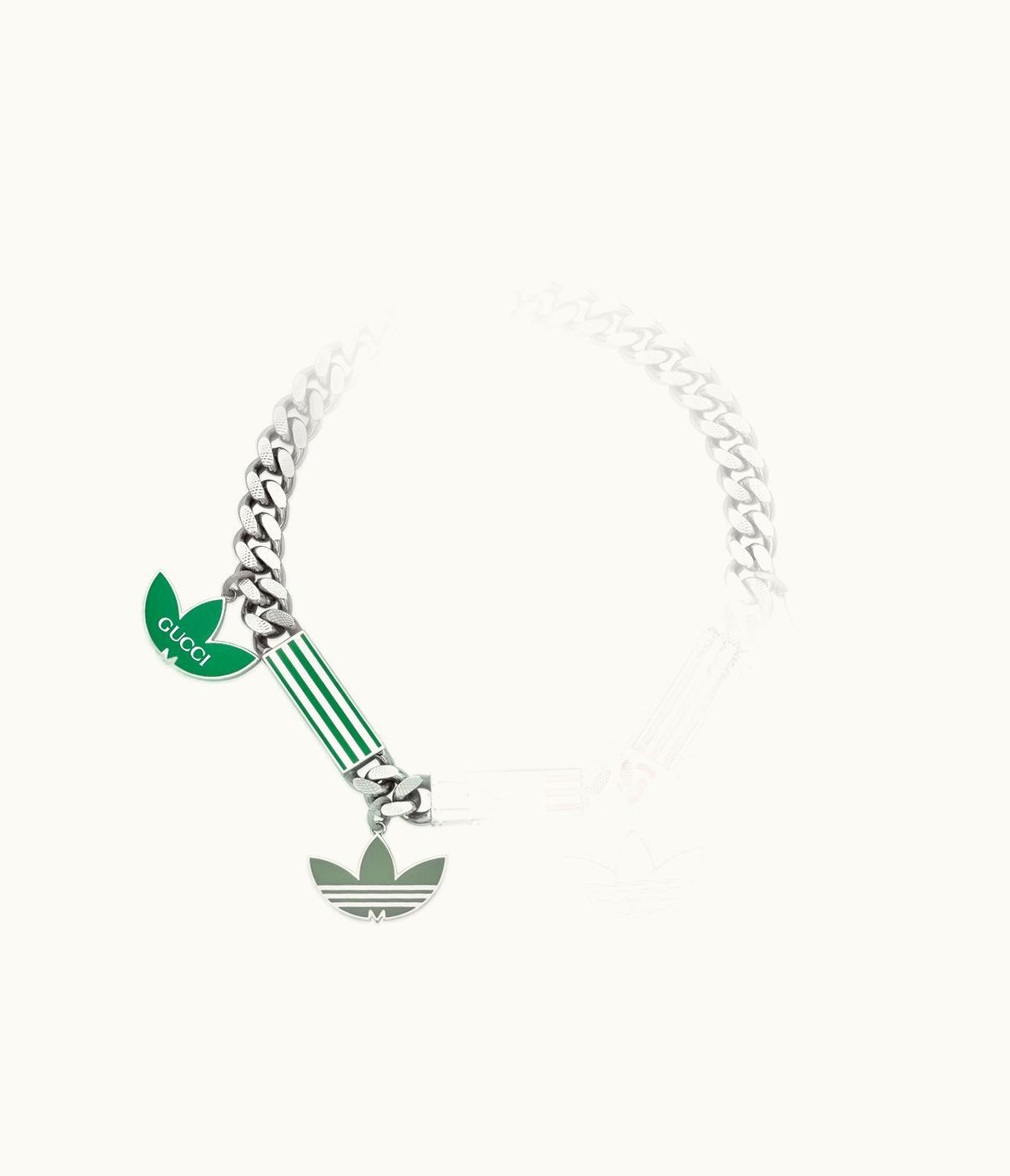 Gucci Gucci Adidas X Gucci Gourmette Necklace With Enamel UZ0136945