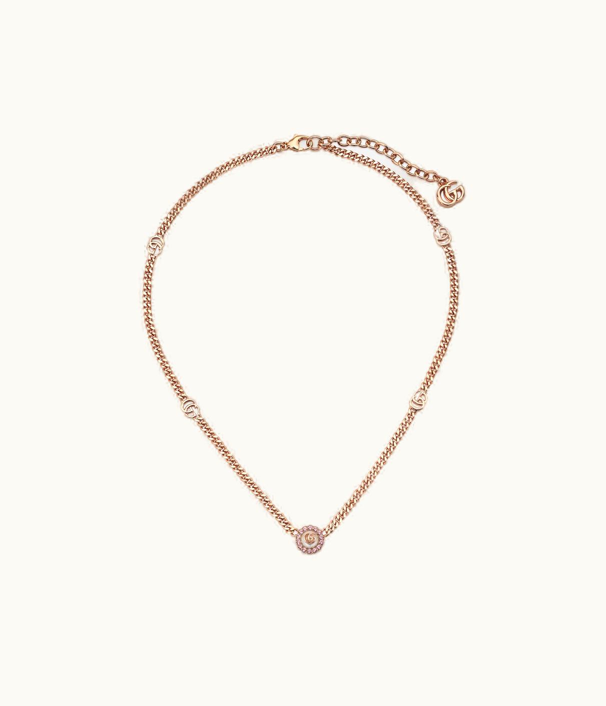 Gucci Gucci Double G Flower Necklace