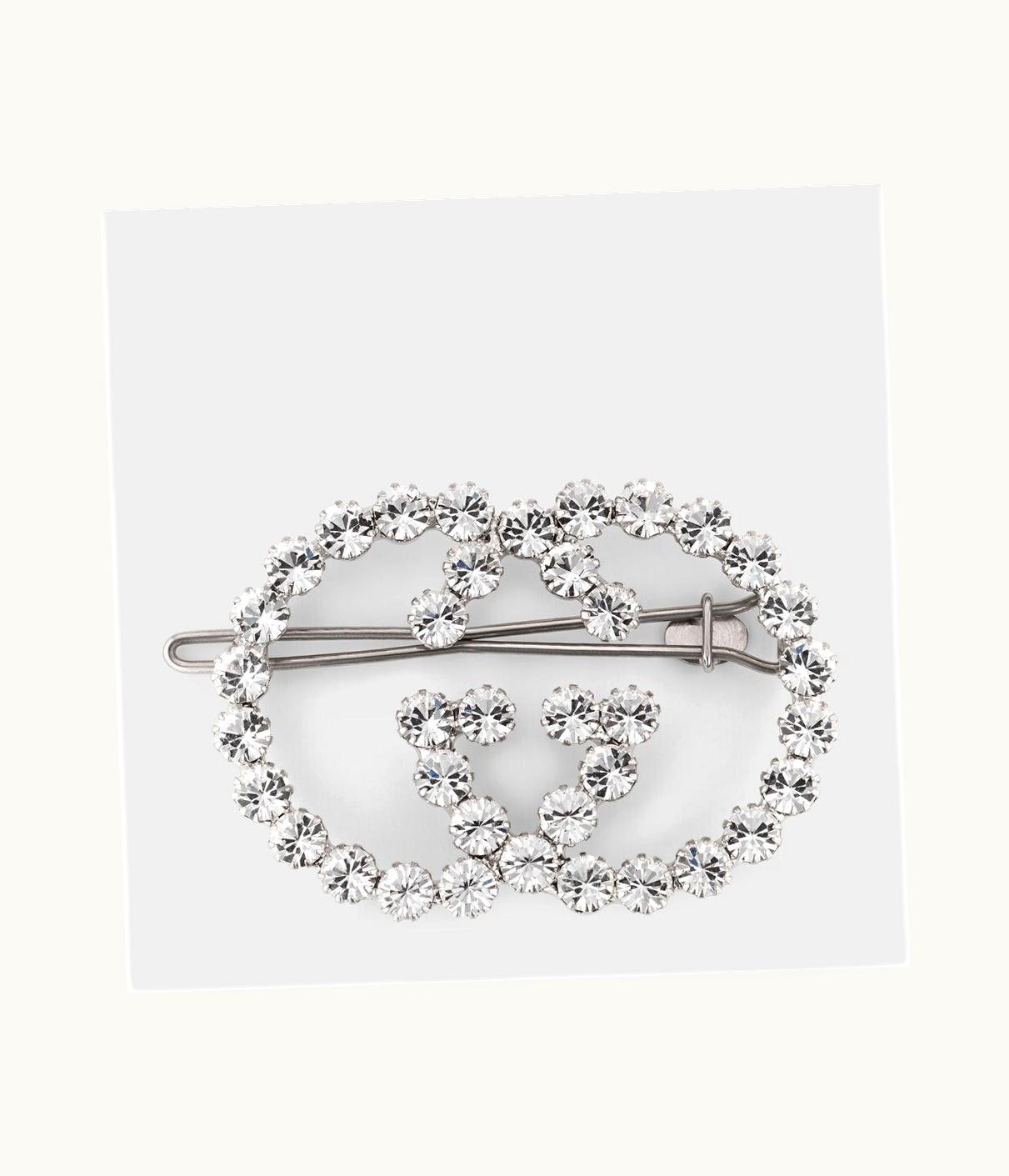 Gucci Gucci Crystal Interlocking G Hair Clip UZ0136999