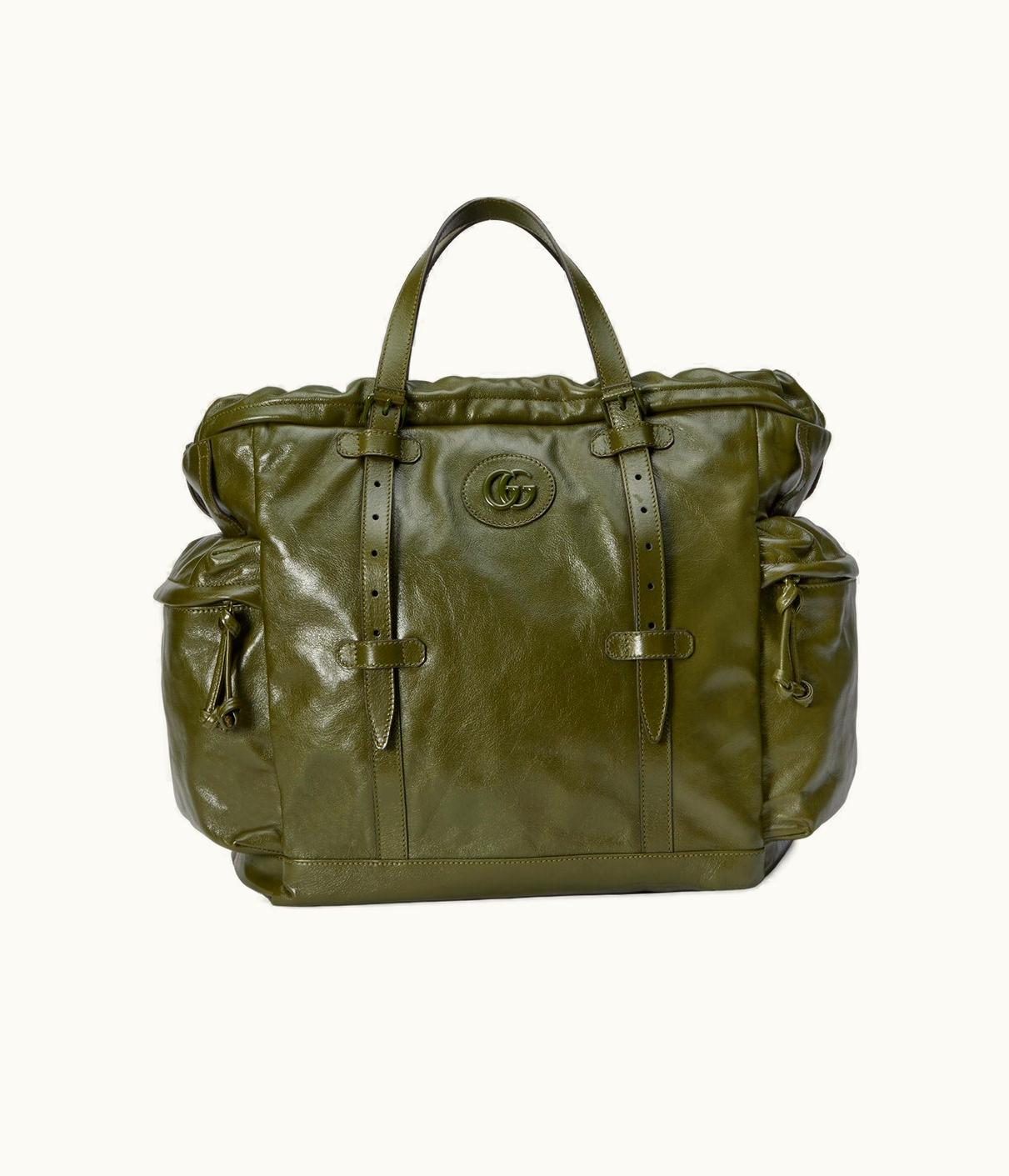 Gucci Gucci Drawstring Tote Bag With Tonal Double G UZ0137087