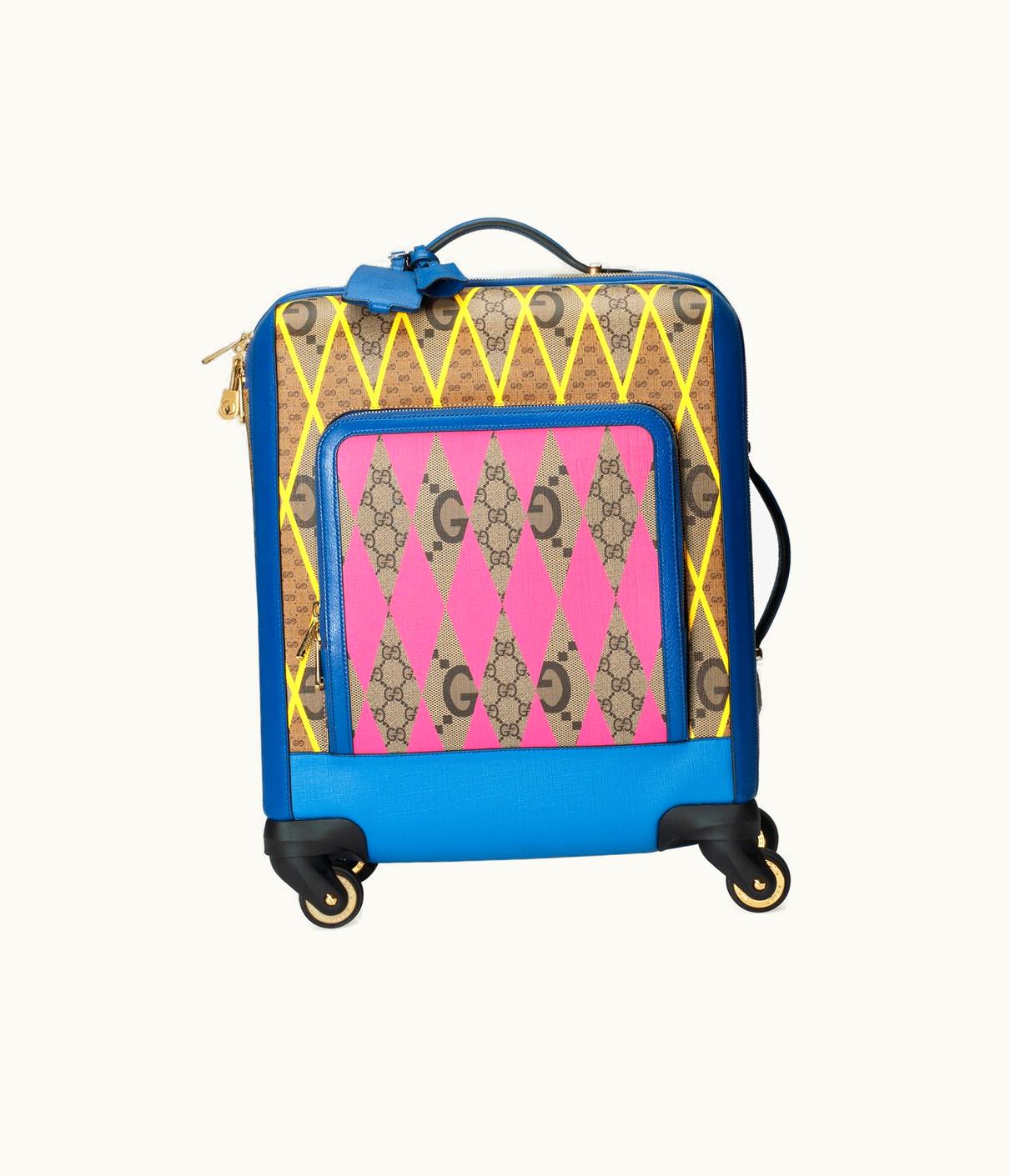 Gucci Gucci GG Rhombus Print Small Cabin Trolley