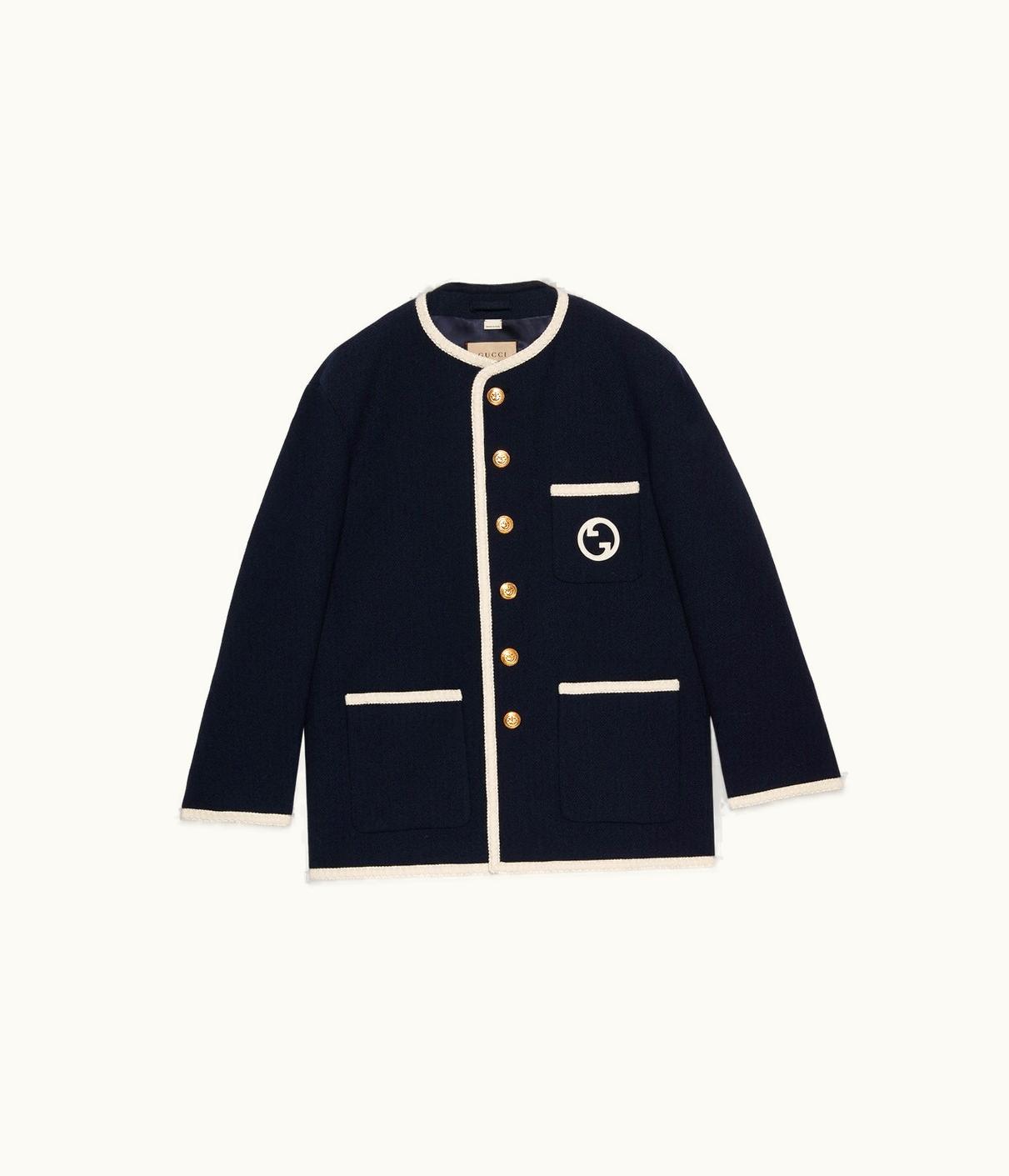 Gucci Gucci Retro Tweed Jacket With Embroidery UZ0137209