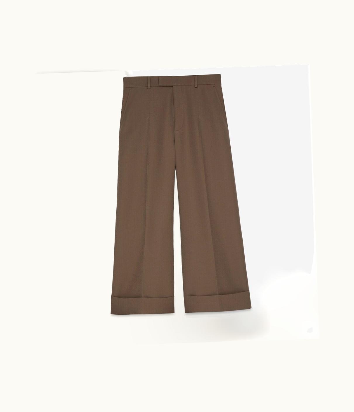 Gucci Gucci Textured Gabardine Cropped Trouser