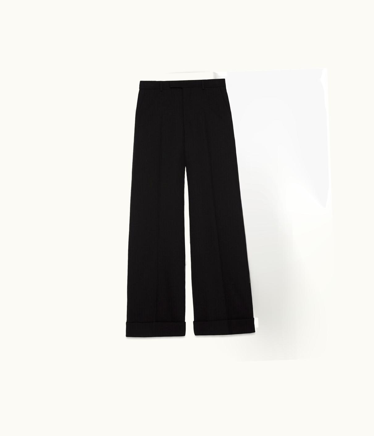 Gucci Gucci Textured Gabardine Wide Leg Trouser UZ0137215