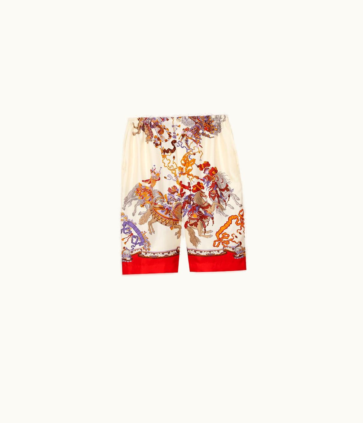 Gucci Gucci Silk Short With Roi Soleil Print UZ0137224