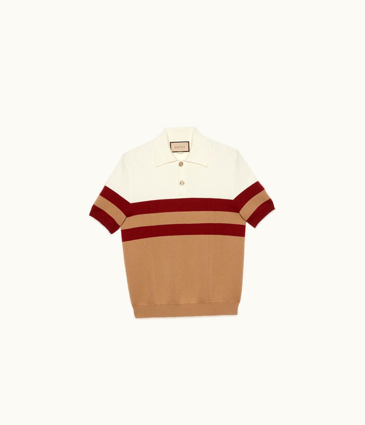 Gucci Gucci Wool Cashmere Knitted Polo Shirt