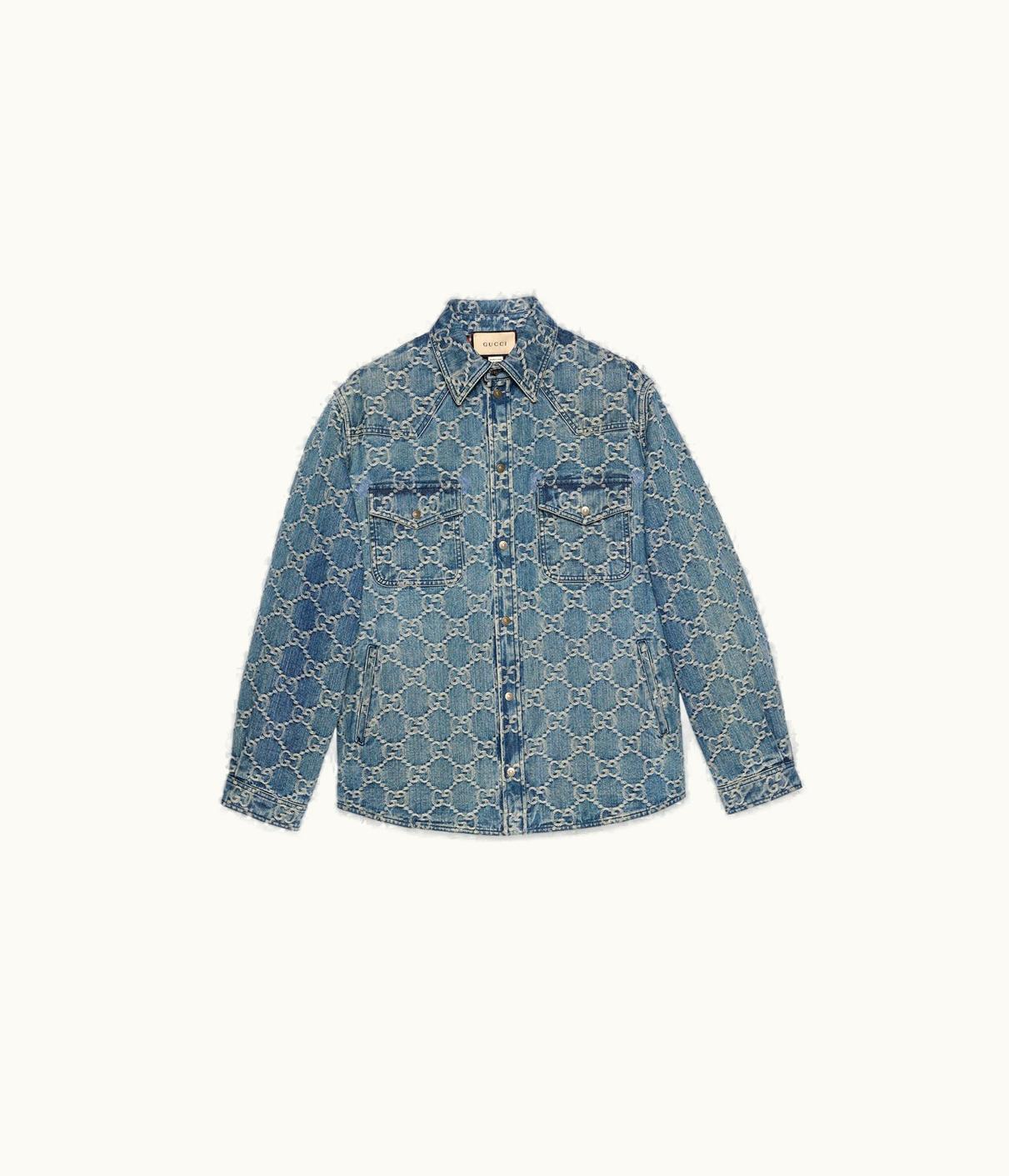 Gucci Gucci GG Jacquard Denim Shirt UZ0137247