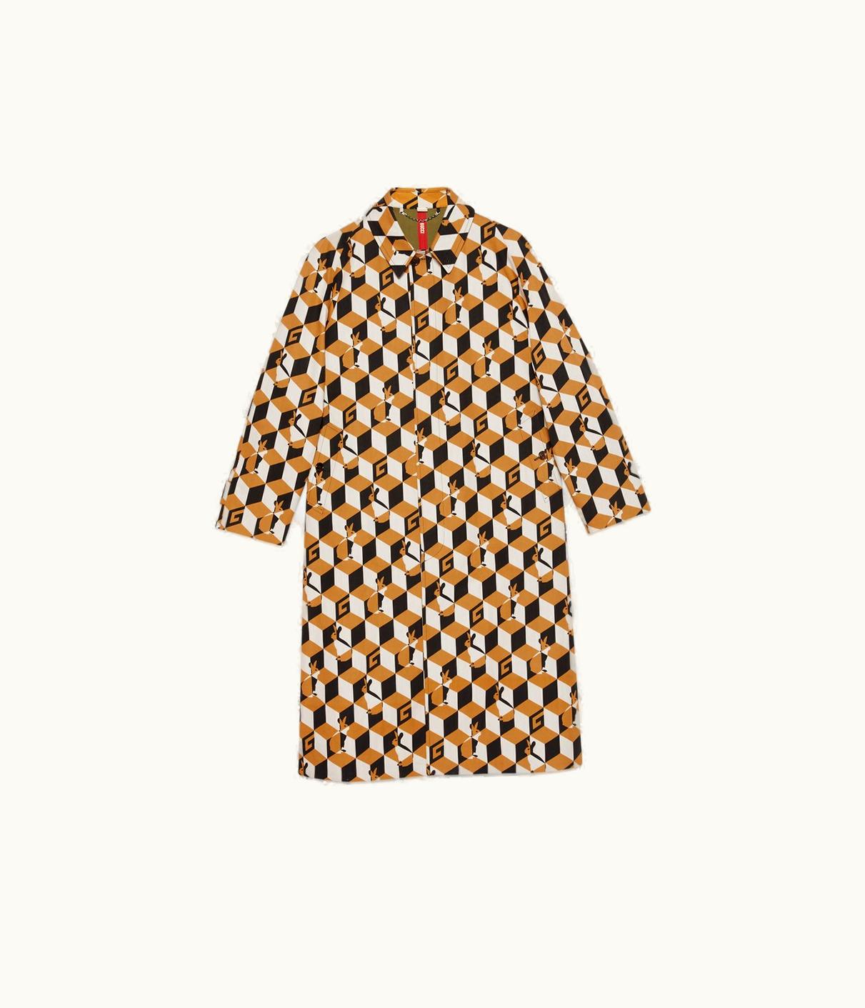 Gucci Gucci Square G Print Cotton Coat