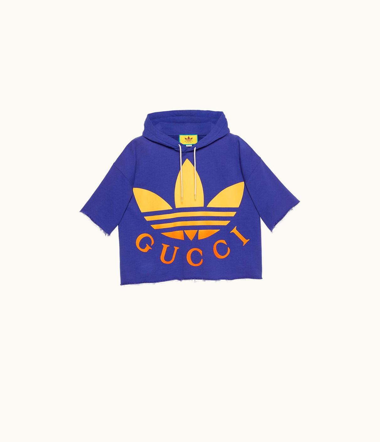 Gucci Gucci Adidas X Gucci Cotton Hooded Sweatshirt