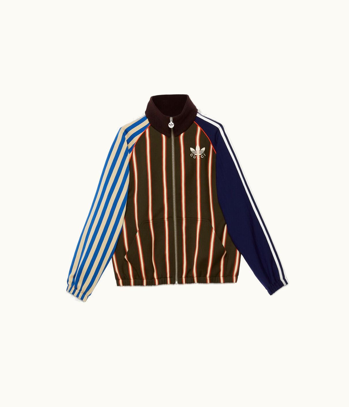 Gucci Gucci Adidas X Gucci Regimental Striped Jacket