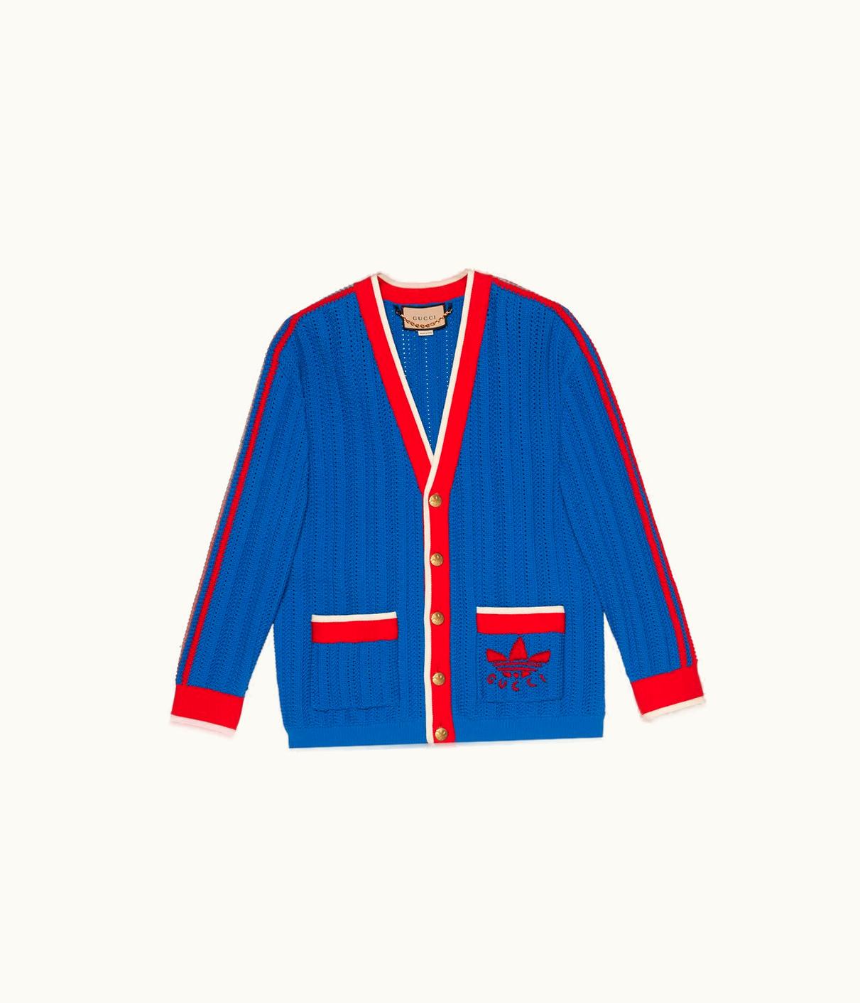 Gucci Gucci Adidas X Gucci Stitch Cotton Cardigan