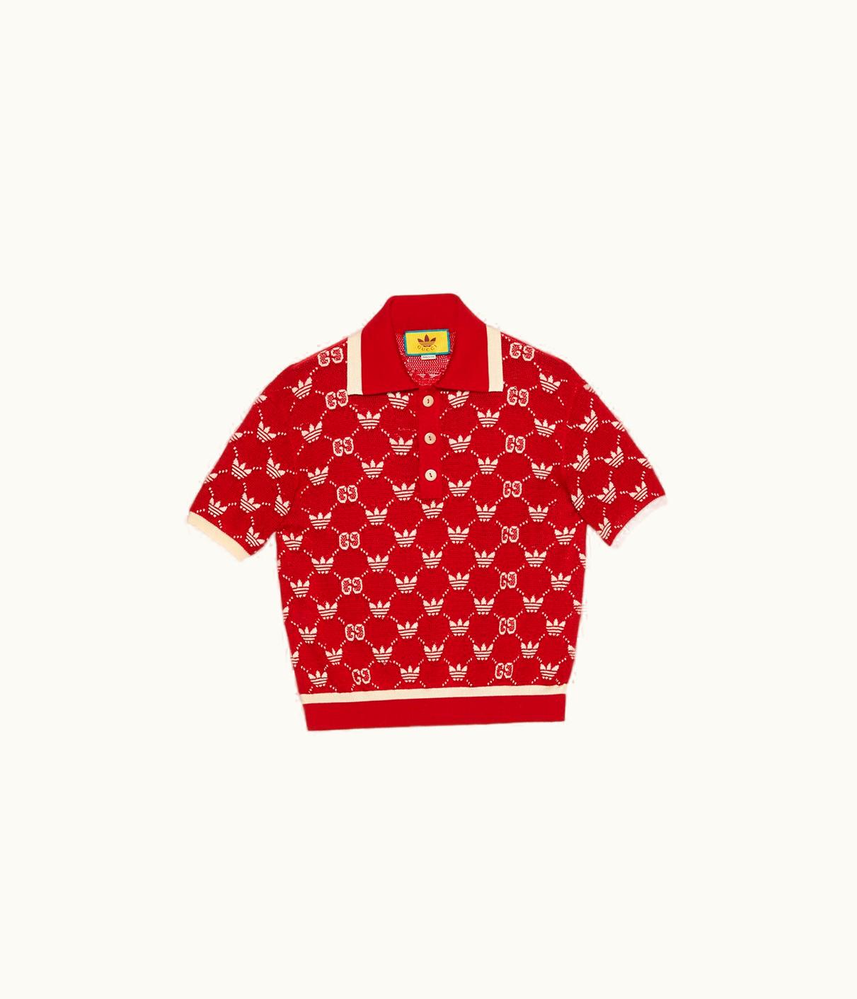 Gucci Gucci Adidas X Gucci GG Trefoil Polo Shirt UZ0137329