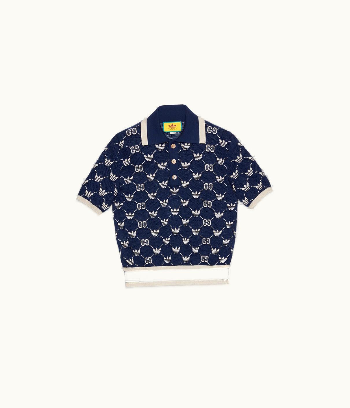 Gucci Gucci Adidas X Gucci GG Trefoil Polo Shirt UZ0137330
