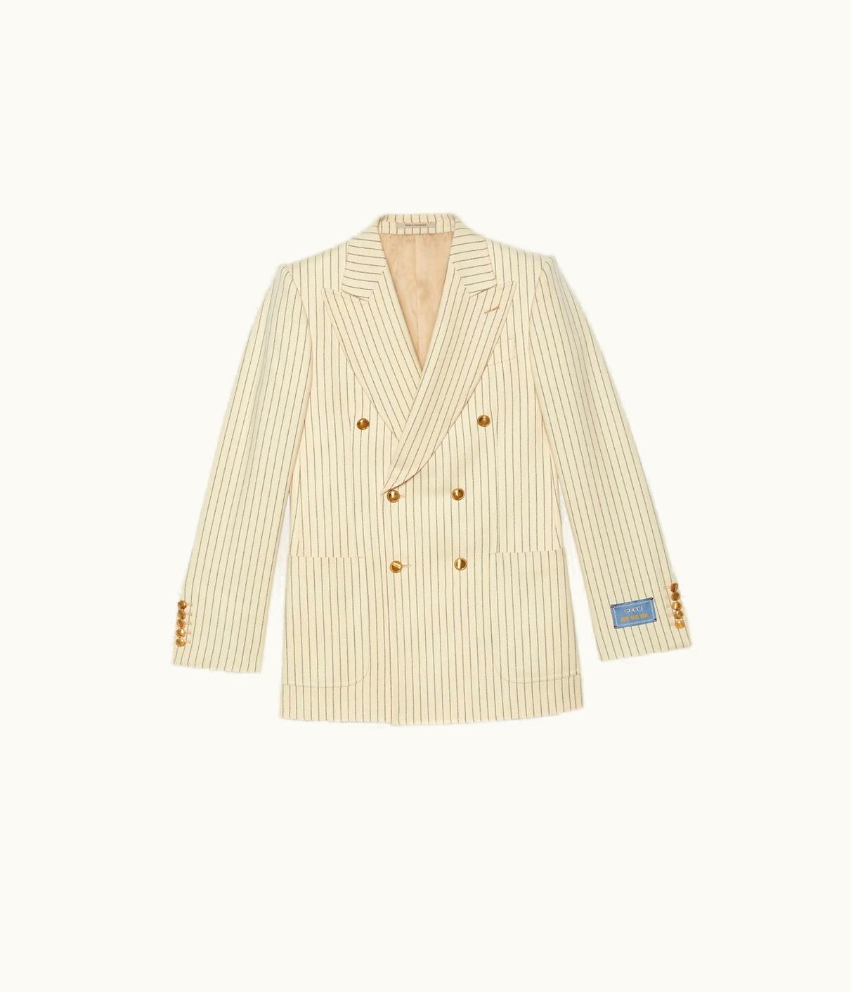 Gucci HA Pinstripe Wool Jacket